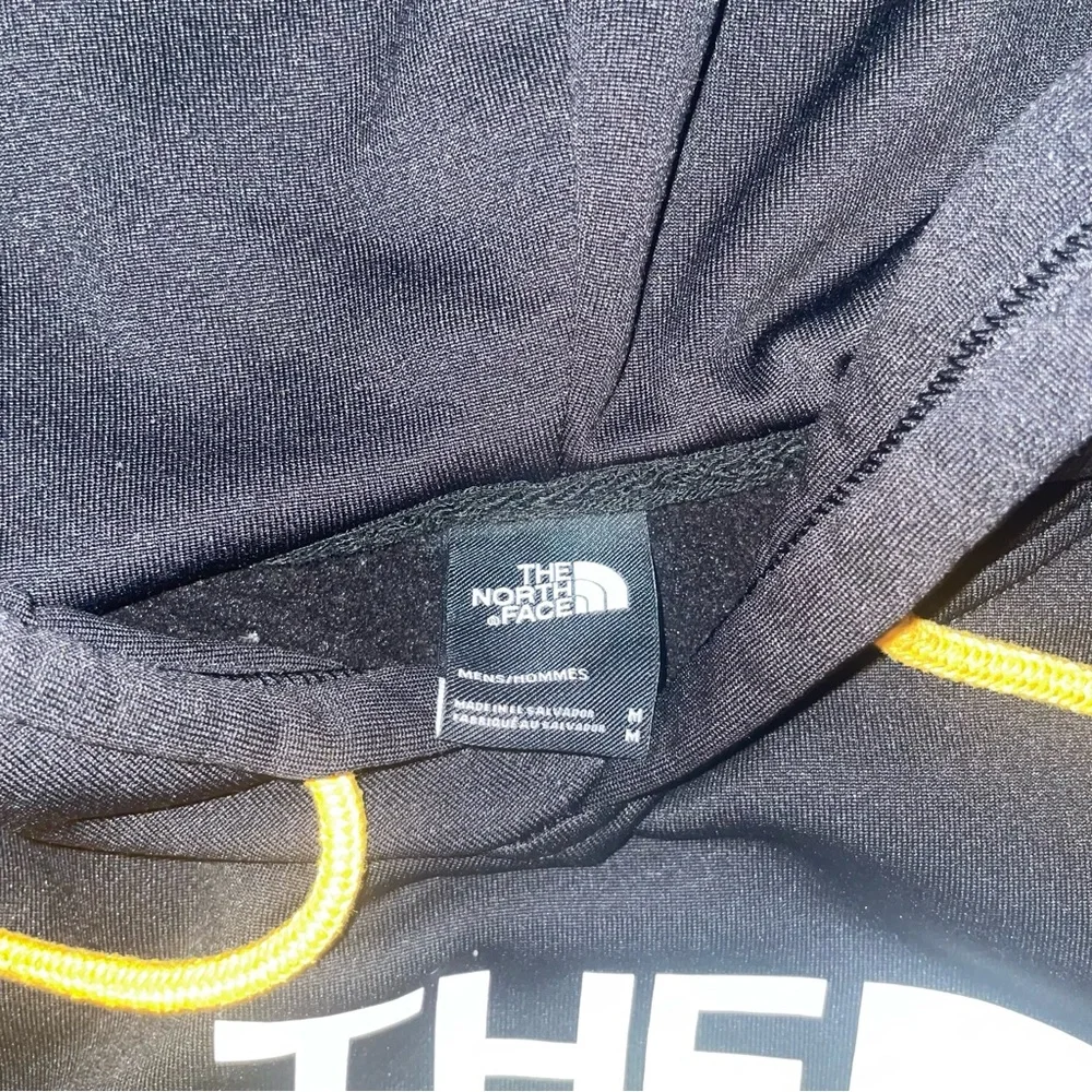 The North Face Men's‎ Black and Orange Hoodie